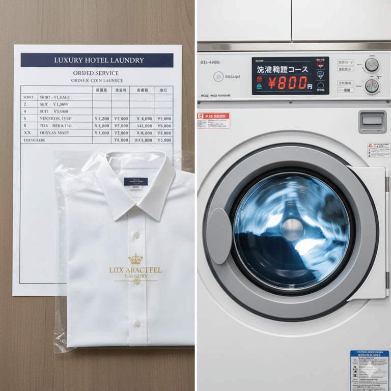 Hotel Laundry Service vs. Coin Laundry: Which is Better for Tourists in Japan?