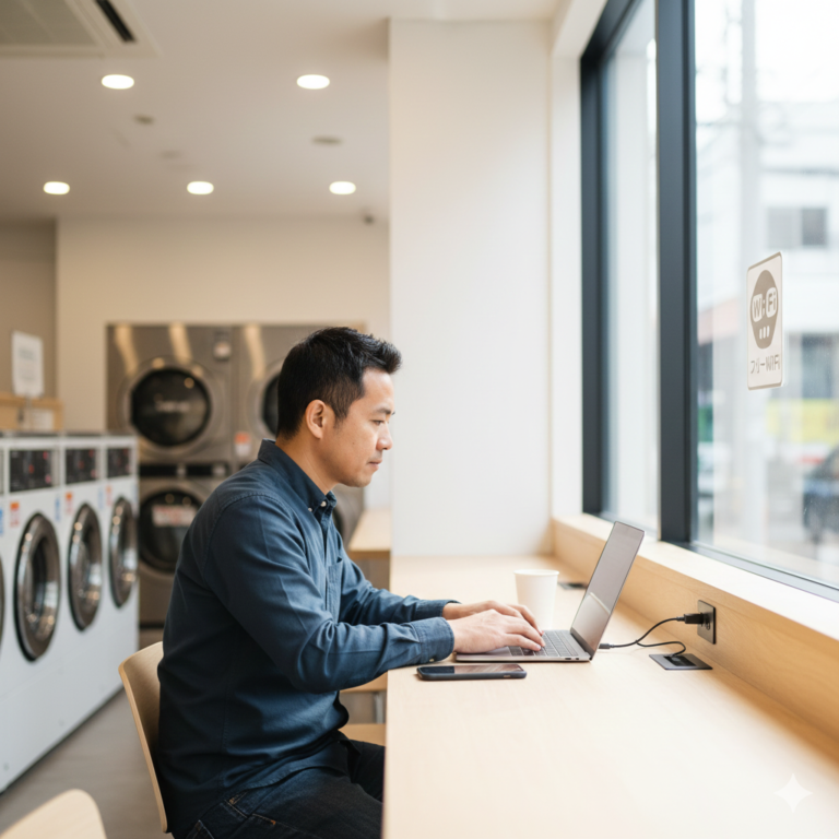 Killing Time: Do Japanese Coin Laundries Have Wi-Fi?
