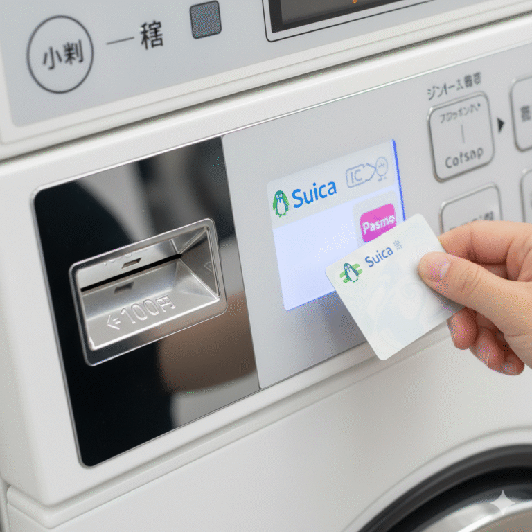 No Cash? Can I Use Credit Cards or Suica at Japanese Coin Laundries?